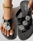 Olivia - Diamanten bloemen sandalen