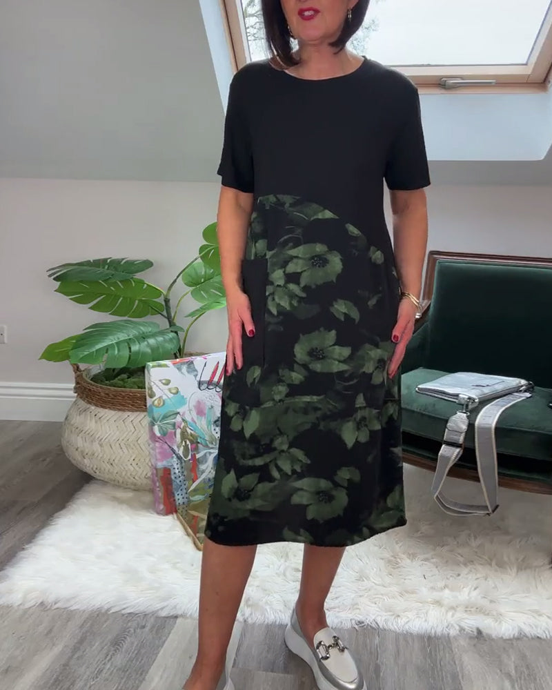 Fien - Casual jurk met bloemenprint