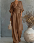 Avelissea - Dames jumpsuit met V-hals