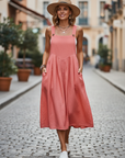 Rhyzelia - Dames Zomer Jumpsuit Zonder Mouwen met Brede Benen