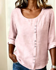 Quillane - T-shirt met Ronde Hals en Lange Mouwen
