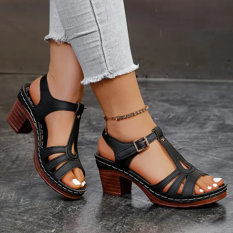 Eliette - Orthopedische Platform Sandalen - Retro elegantie en absoluut comfort