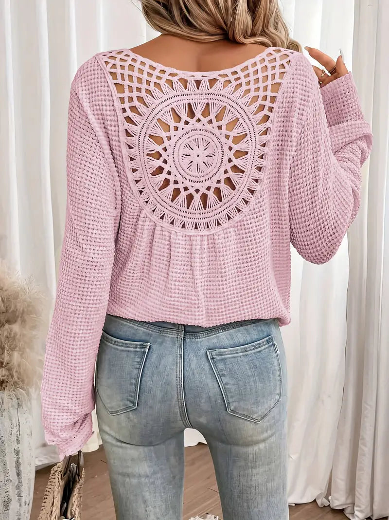 Belen - Elegante blouse in Ibiza-stijl met V-halslijn