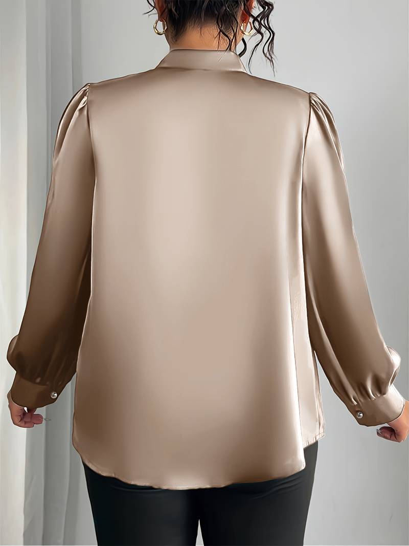 Thaliravelle - Elegante Blouse met Puffmouwen en V-hals