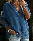 Izzara - Comfortabele Hoodie met Knopen