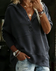 Izzara - Comfortabele Hoodie met Knopen