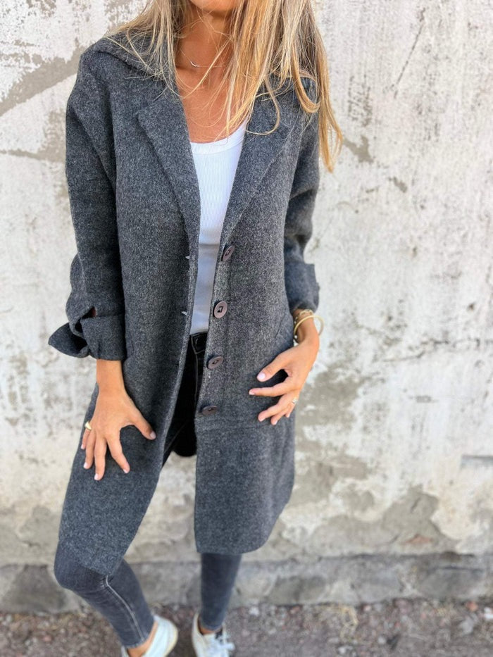 Simone - Casual lange najaarsjas