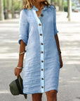 Charlotte - Short Sleeves V-Neck Dress