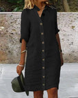 Charlotte - Short Sleeves V-Neck Dress
