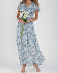 Paige - V-Neck Maxi Party Dress