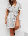 Zoe - Polka Dot Boho Beach Dress