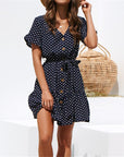 Zoe - Polka Dot Boho Beach Dress