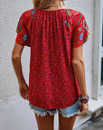 Violet - Floral Print Blouse