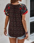 Violet - Floral Print Blouse