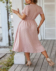 Elodie - Polka Dot Print Shirt Dress