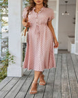 Chloe - Dot Print Shirt Dress
