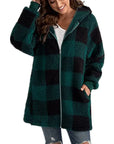 Mandy - Checkered Women Coat