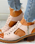 Gwenora - Dames sandalen met orthopedische blokhak