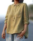 Rahil -  Casual Long Sleeve Blouse