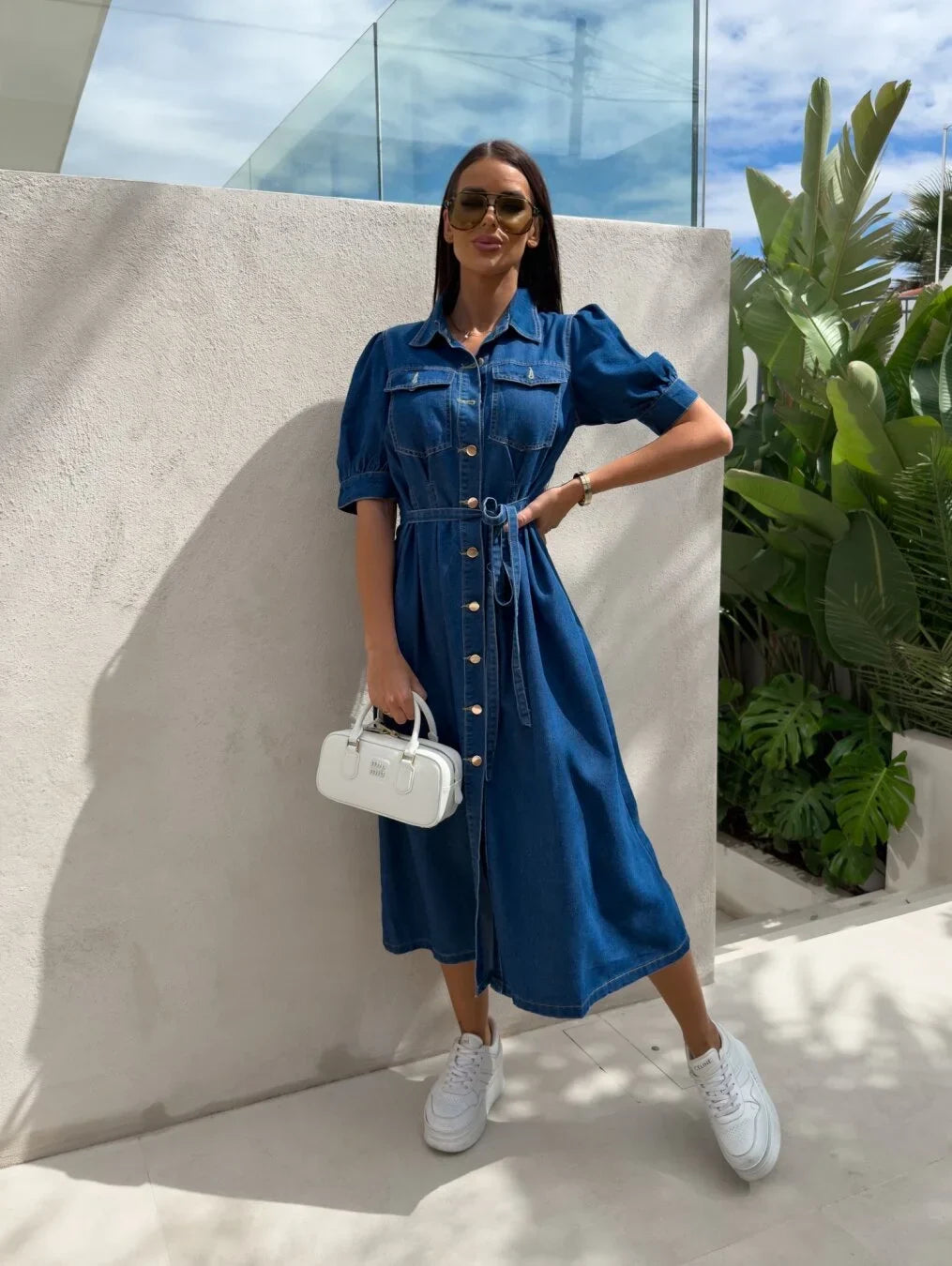 Daphne - Sunshine Denim Jurk