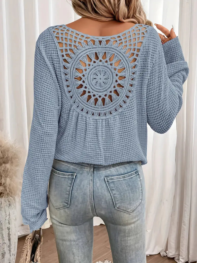 Belen - Elegante blouse in Ibiza-stijl met V-halslijn