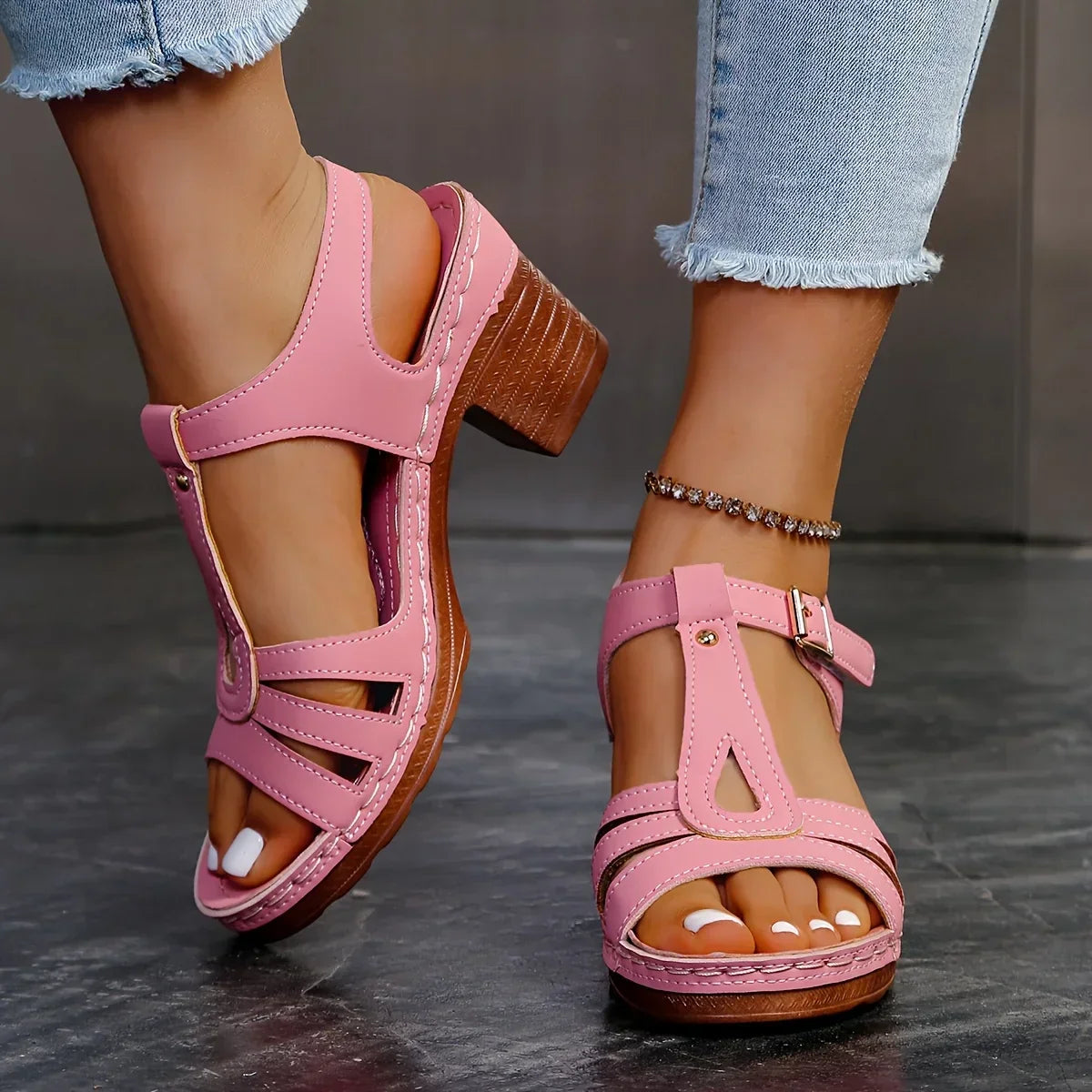 Eliette - Orthopedische Platform Sandalen - Retro elegantie en absoluut comfort
