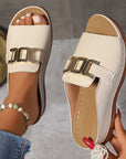 Nélia - Luchtige Comfort Sandalen met Grote Band