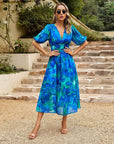 Emma - Floral Chic Midi Dress