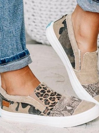 Yana - Trendy instap sneakers met prachtige print