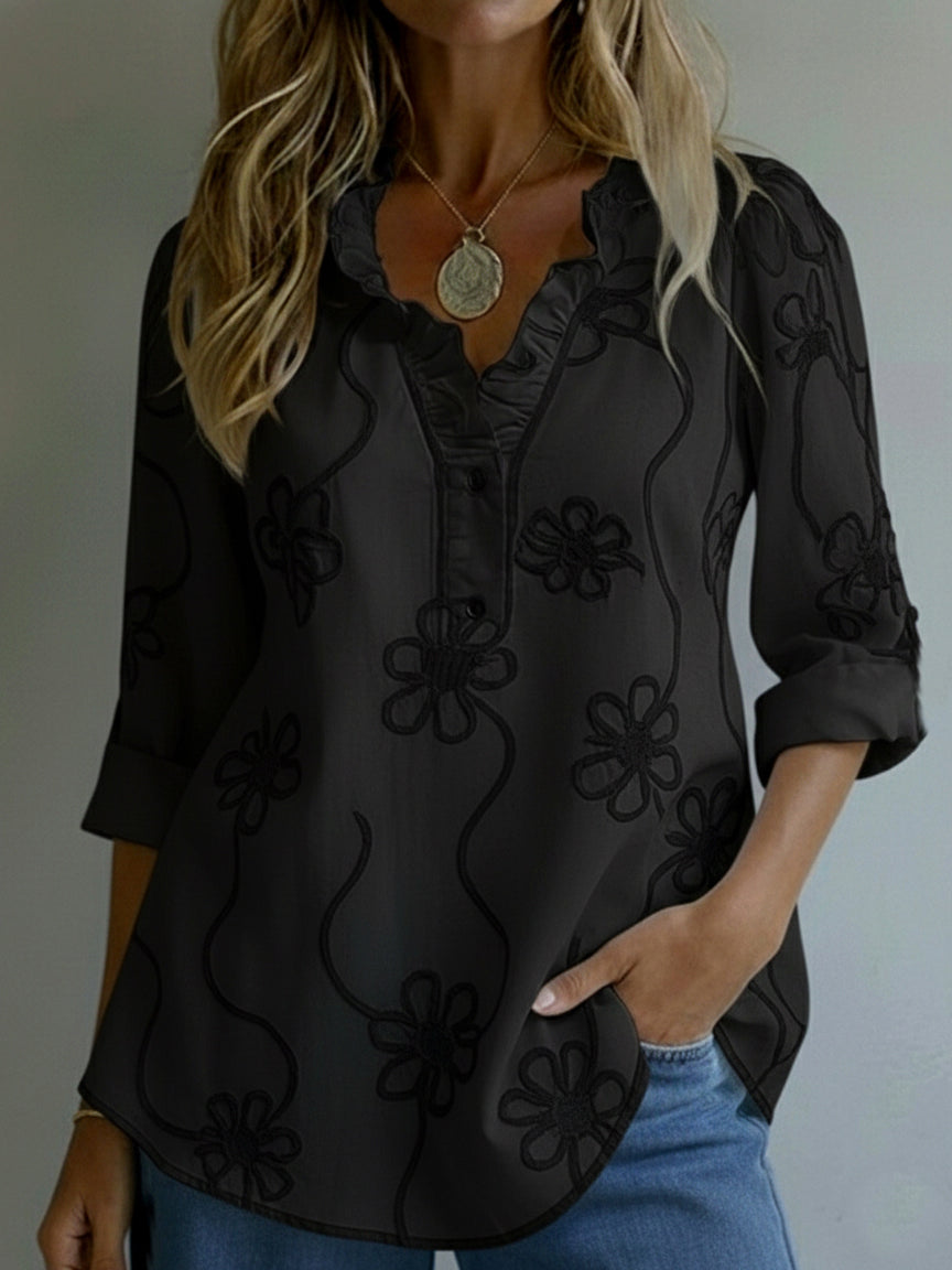 Belora - Chemise Lente Elegantie Bloemenprint