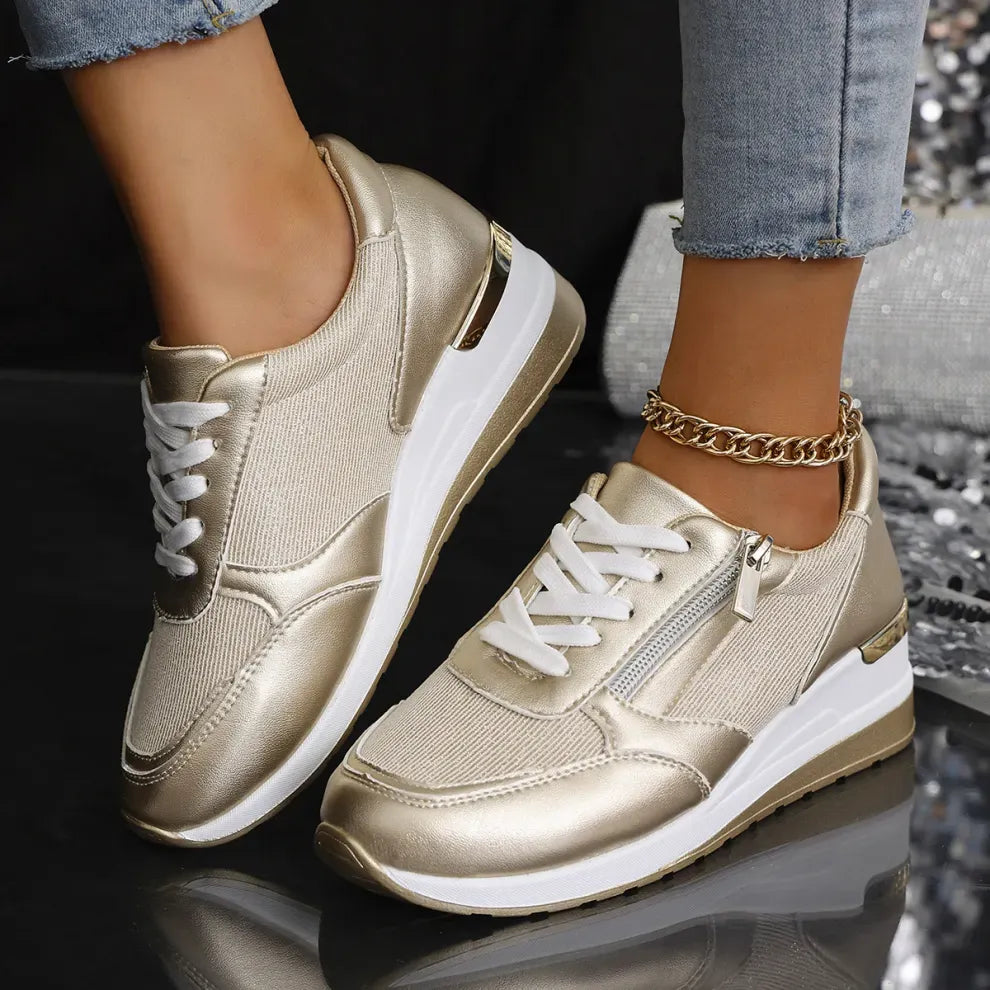 Pavrixa - Dames Sneakers Versterkt Comfort Zijrits Moderne Stijl