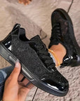 Jorexa - Dames Sneakers Van Ademende Kant Casual Elegante Stijl