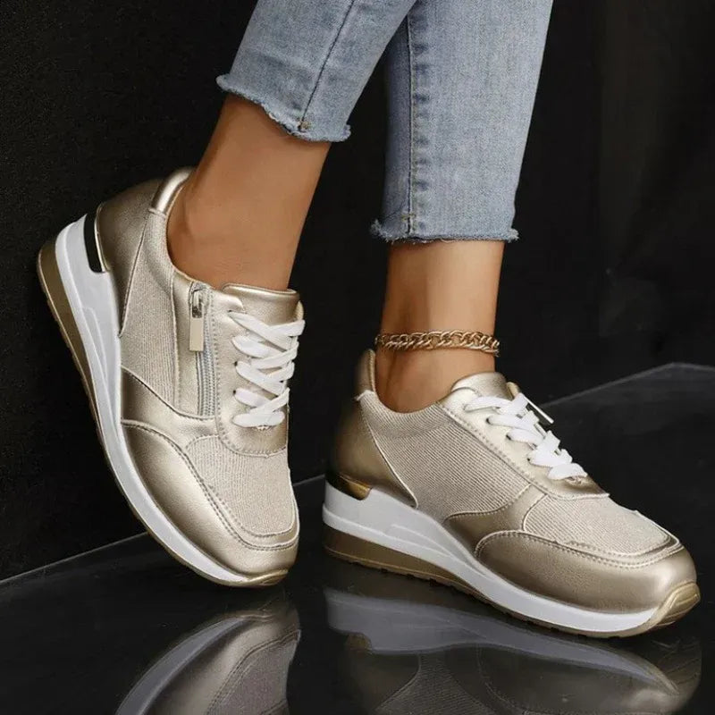 Pavrixa - Dames Sneakers Versterkt Comfort Zijrits Moderne Stijl
