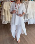 Rachel - Ladies linen trouser suit