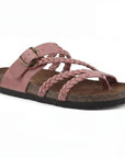 Dalyra - Dames orthopedische sandalen met verstelbare gevlochten banden