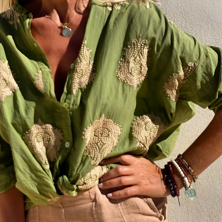 Elina - Chique Ibiza stijl Blouse