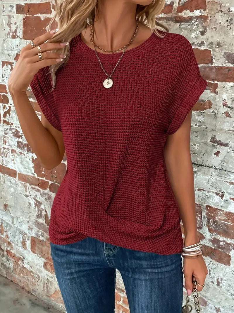 Clarissa - Elegante zomertop met ronde hals