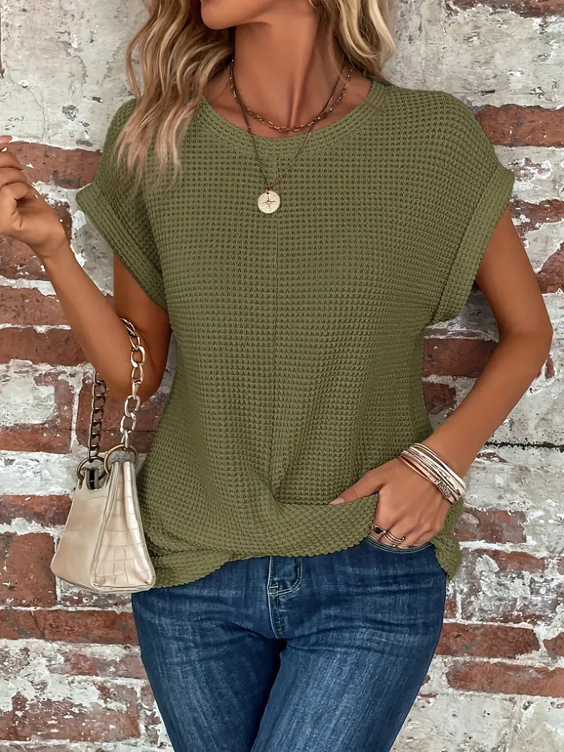 Clarissa - Elegante zomertop met ronde hals