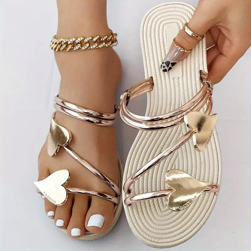 Isaline - Orthopedische Sandalen met hartjespatroon