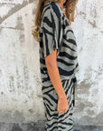 Alina - Tweedelige zebraprint set voor vrouwen