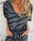 Alina - Tweedelige zebraprint set voor vrouwen