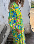 Herminie - Elegante Maxi jurk met prachtige zomerprint voor dames