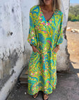 Herminie - Elegante Maxi jurk met prachtige zomerprint voor dames
