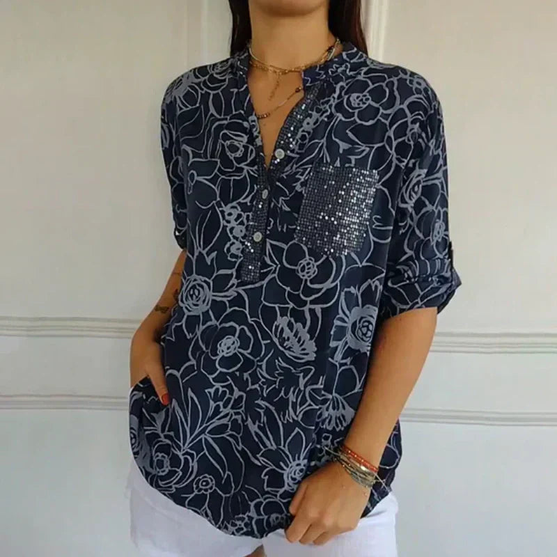 Maja - Dameshemd met print