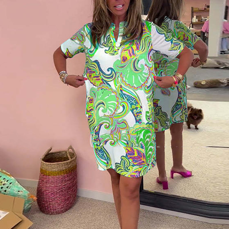 Gianna - Zomerjurk met prachtige print