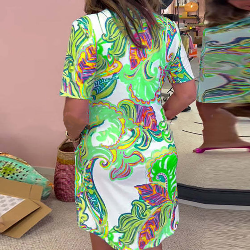 Gianna - Zomerjurk met prachtige print
