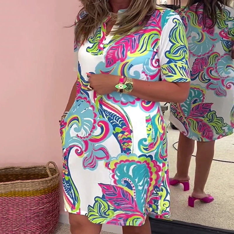 Gianna - Zomerjurk met prachtige print