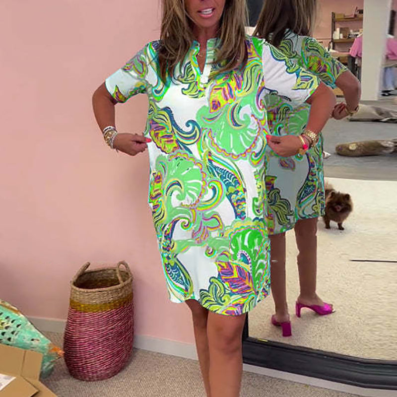 Gianna - Zomerjurk met prachtige print