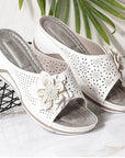 Gavrielle - Zachte Leren Sandalen Met Ondersteuning Voor De Voorkant