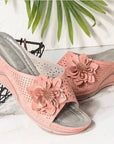 Gavrielle - Zachte Leren Sandalen Met Ondersteuning Voor De Voorkant